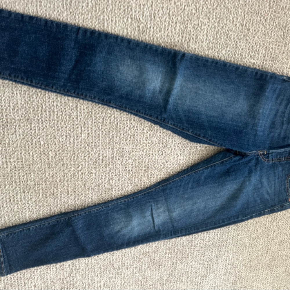 Blue Faded Skinny Jeans